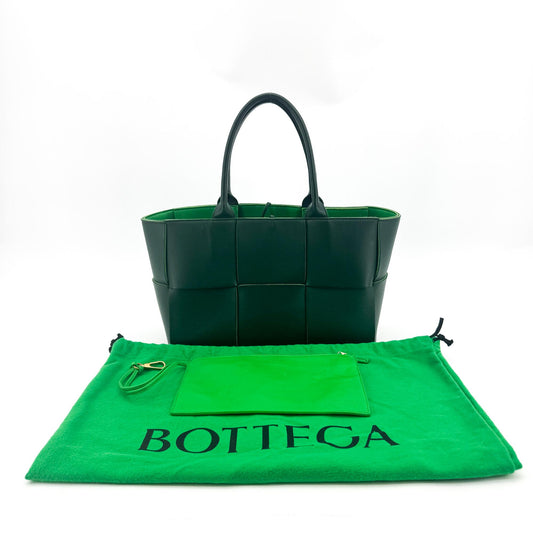 Bottega Veneta Small Arco Tote Bag Dark Green