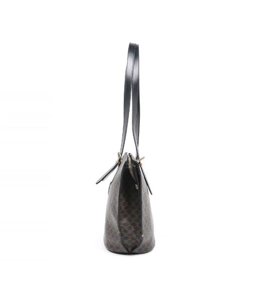 Celine Black Macadam Shoulder Bag