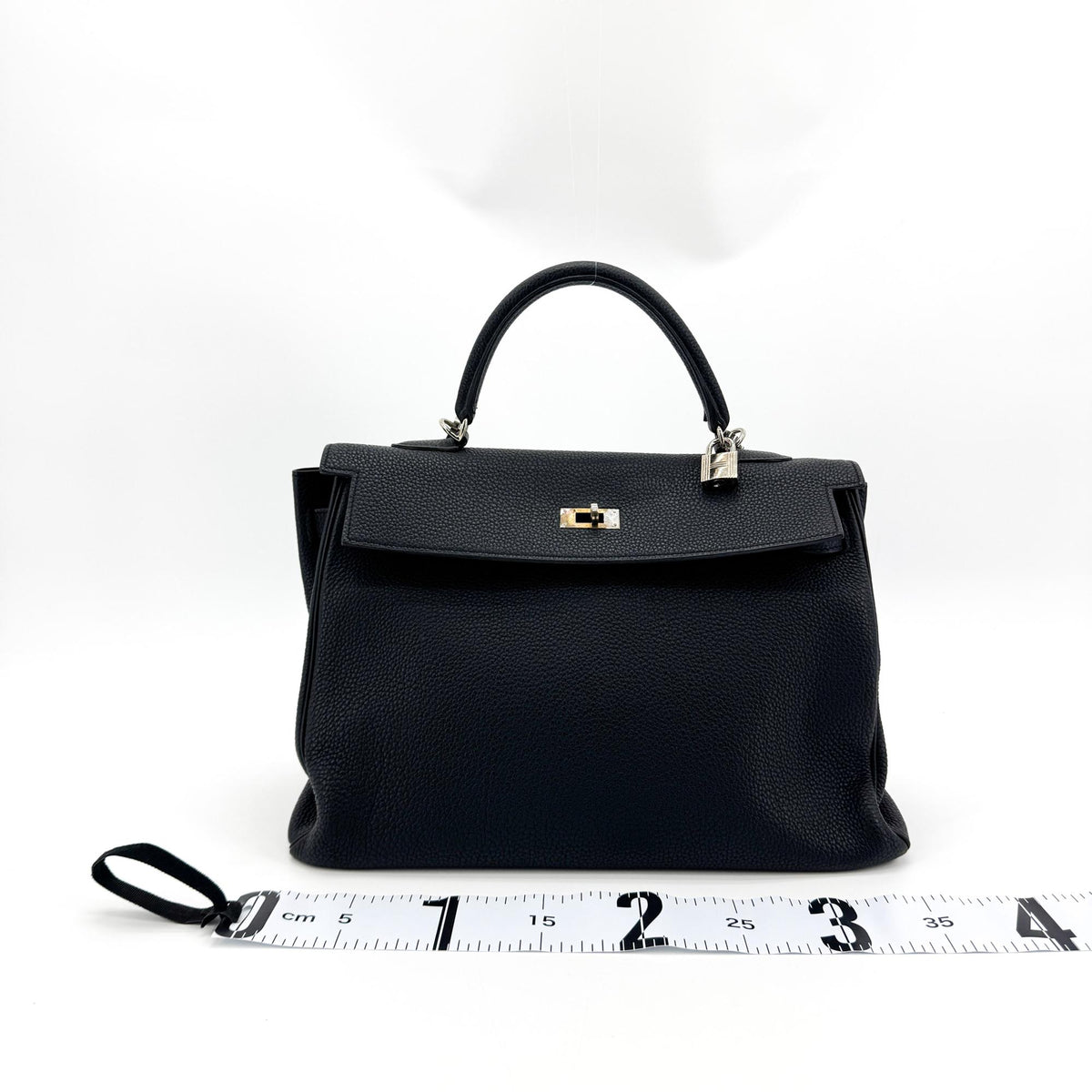Hermès Kelly Bag Silver Hardware Black