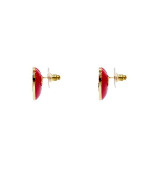 Chanel Gradient Heart Earrings