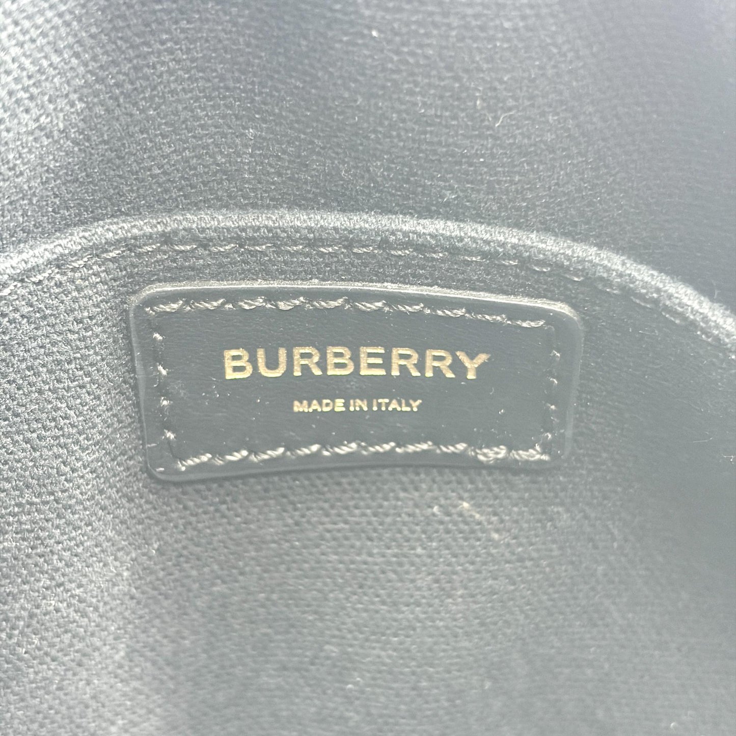 Burberry Vintage Check Leather Camera Bag Archive Beige
