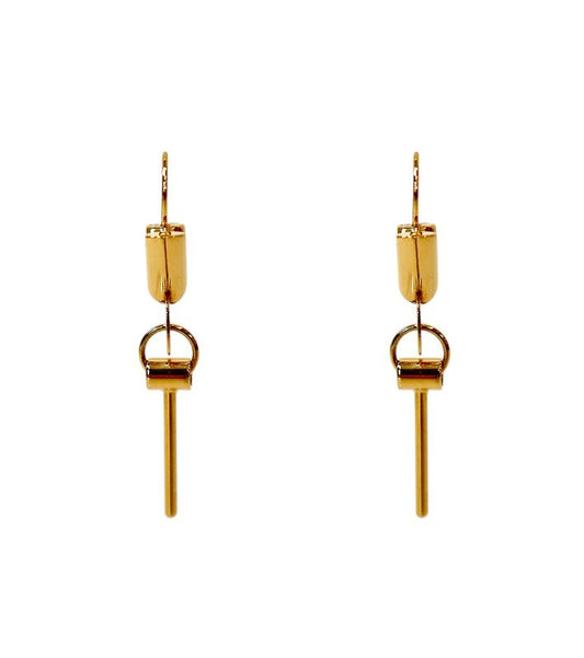 Louis Vuitton Essential V Hoop Gold Earrings