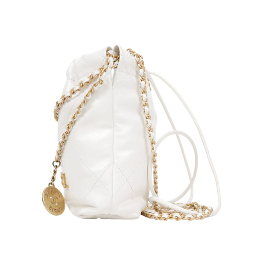 Chanel White Mini 22 Bag