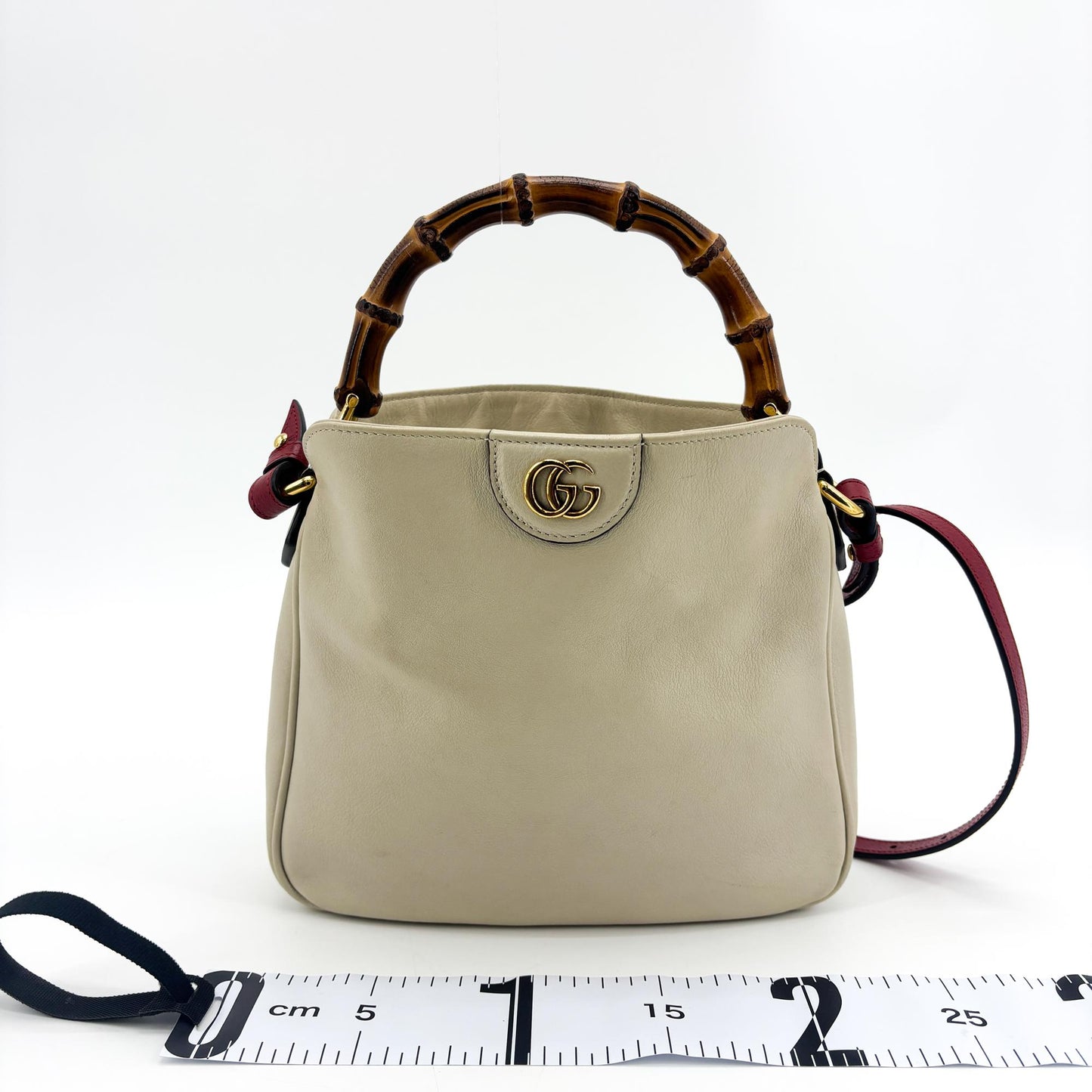 Gucci Diana Bamboo Leather Shoulder Bag Small