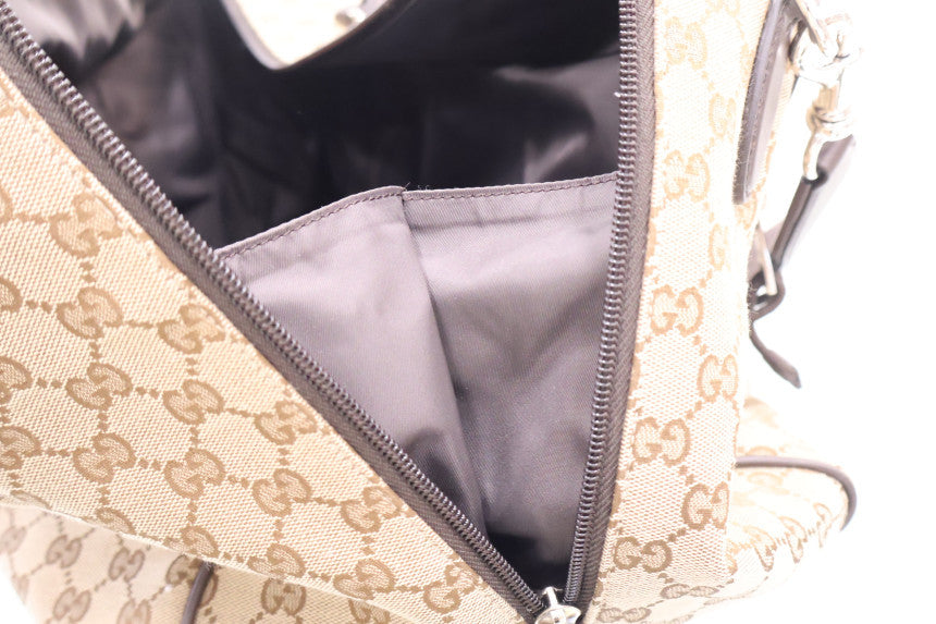 Medium GG Duffle Travel Boston Tote Shoulder Bag 802095