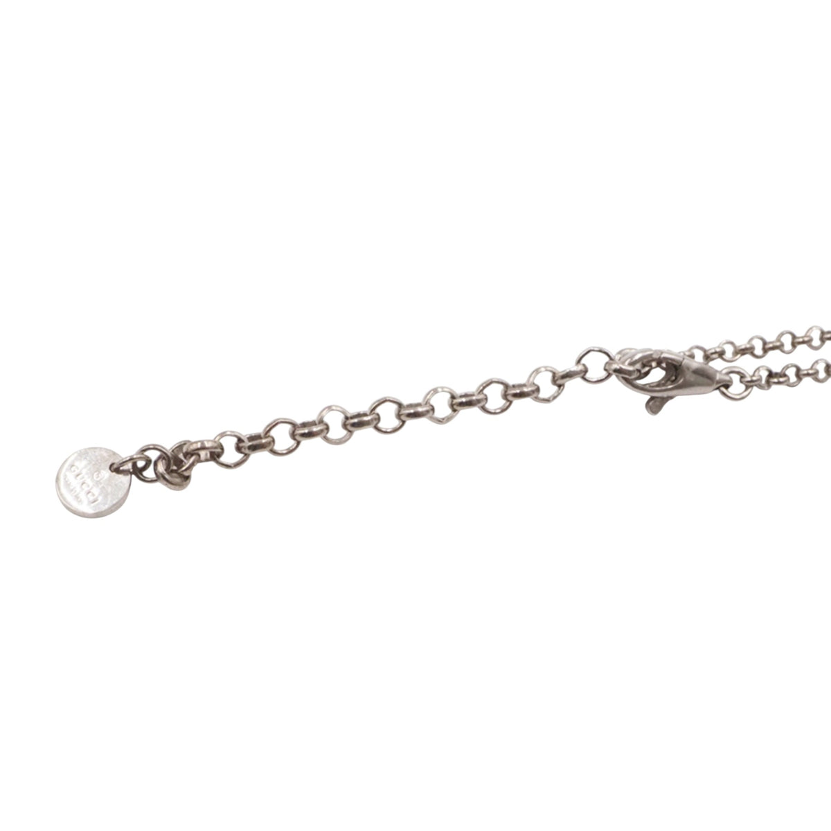 Gucci 455535 Silver Interlocking Necklace