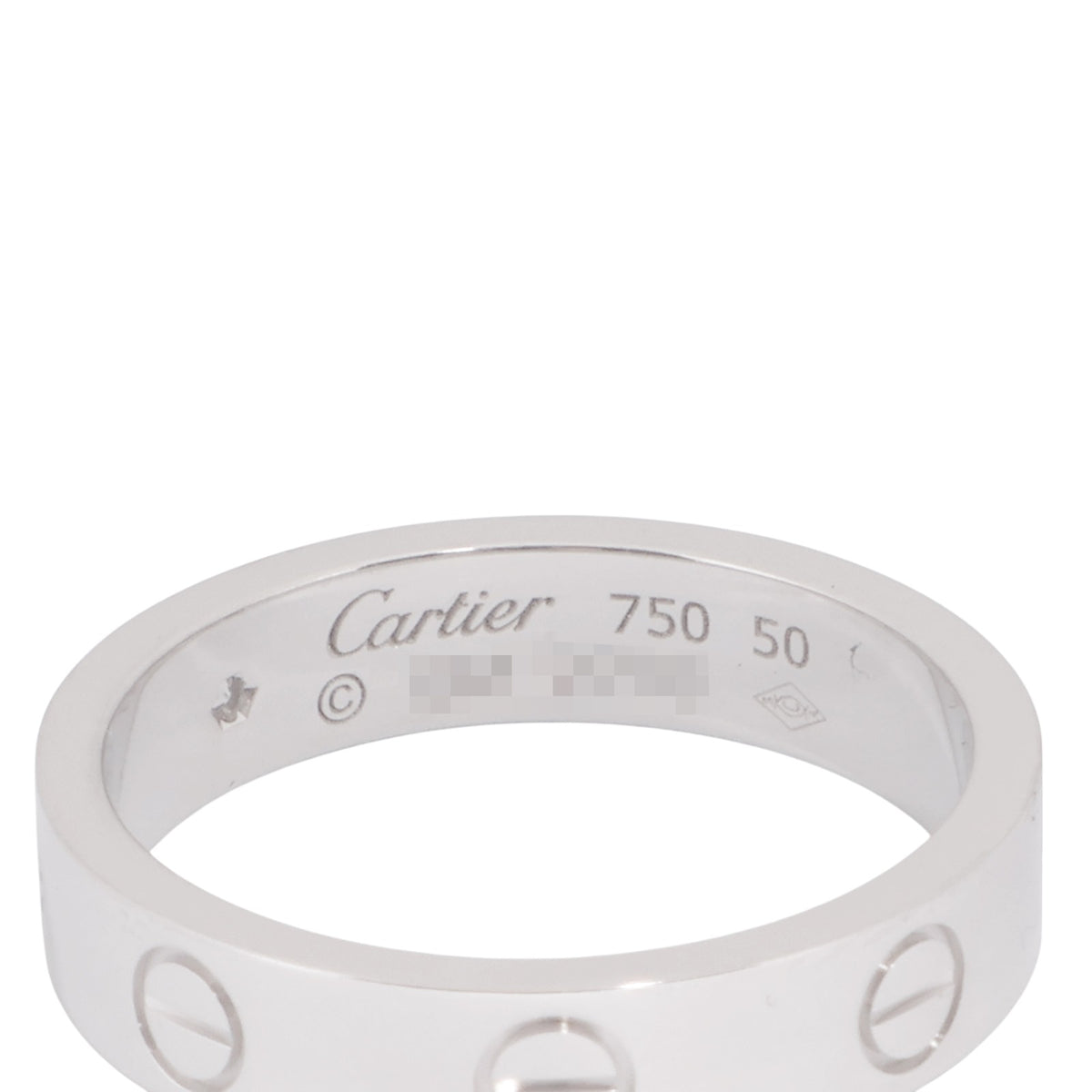 Cartier B40505 White Gold Diamond Mini Love Ring