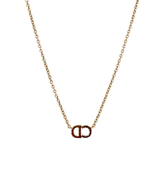 Dior Claire D Rune Gold Necklace