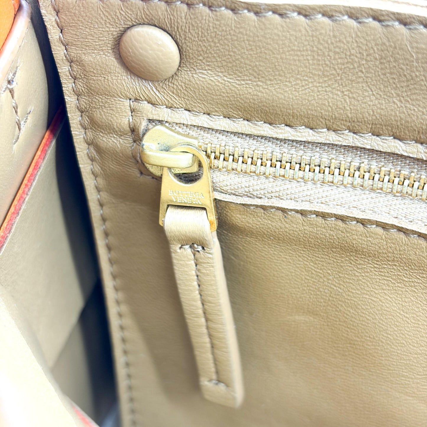 Bottega Veneta Cassette Shoulder Bag Orange