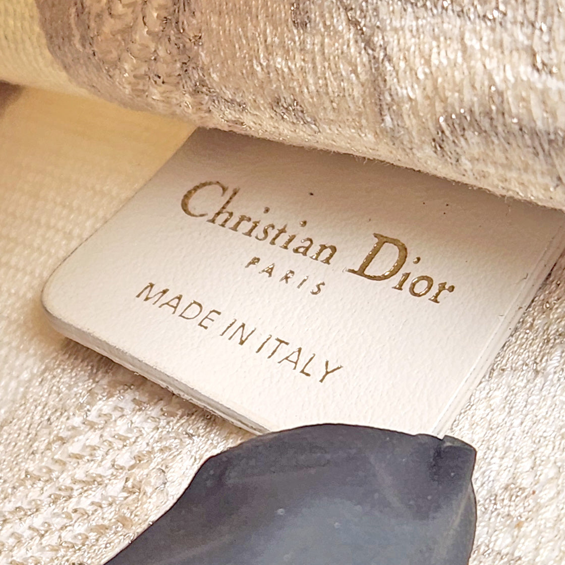 Dior Metallic Mini Oblique Book Tote