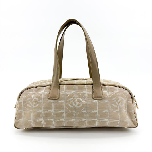 Sac bowling Chanel New Travel Line beige