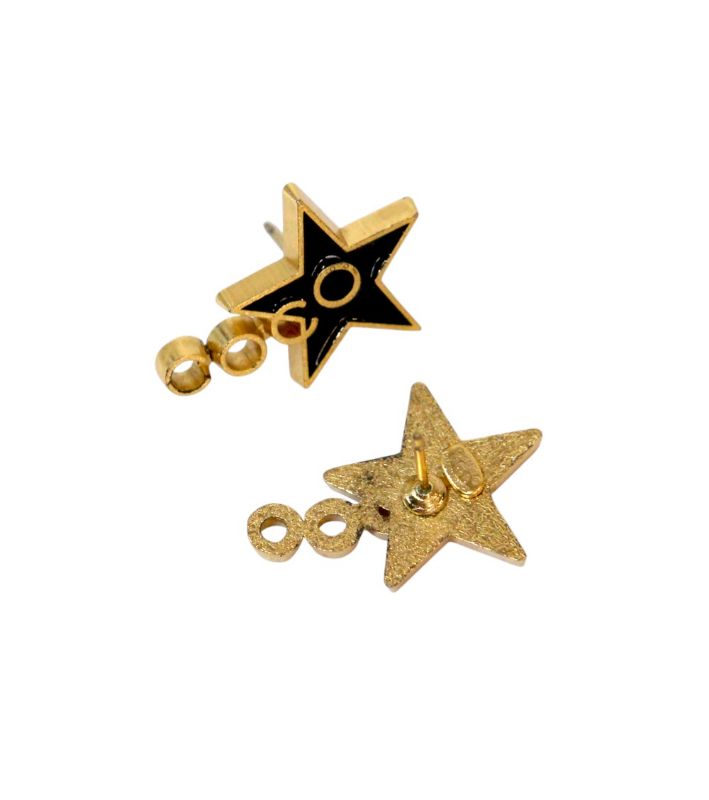 Chanel Coco Star Gold Earrings