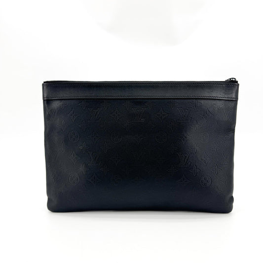 Louis Vuitton Monogram Shadow Discovery Pochette Clutch
