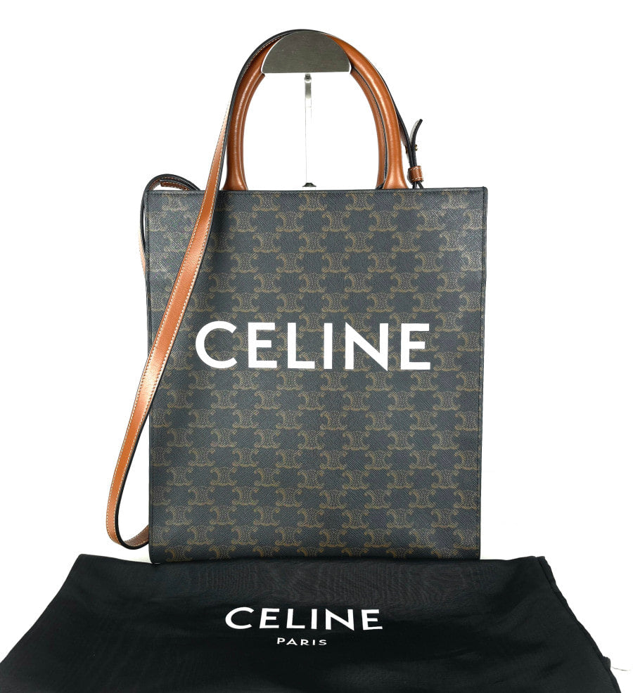 Small Triomphe Canvas Cabas Tote Bag Crossbody 191542