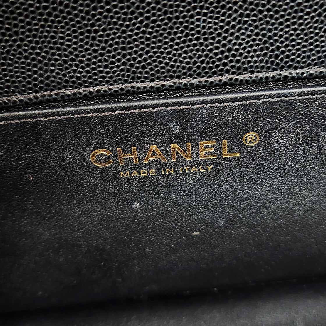 Chanel Medium Black Caviar Boy Shoulder Bag
