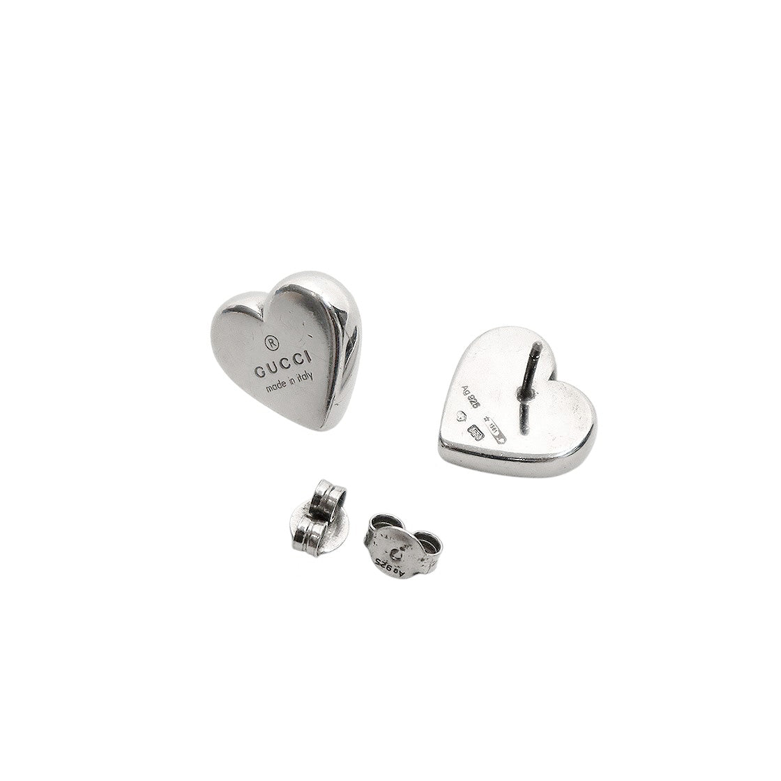 Gucci Heart Silver Earrings