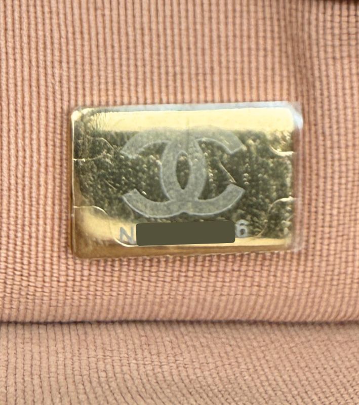 Chanel Pink Leather Triple Pearl Chain Flap Bag