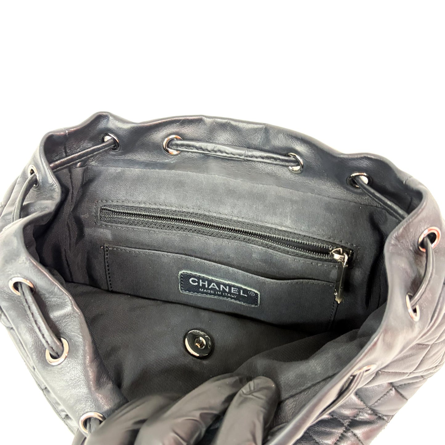 Chanel Urban Spirit Silver Hardware Lambskin Backpack