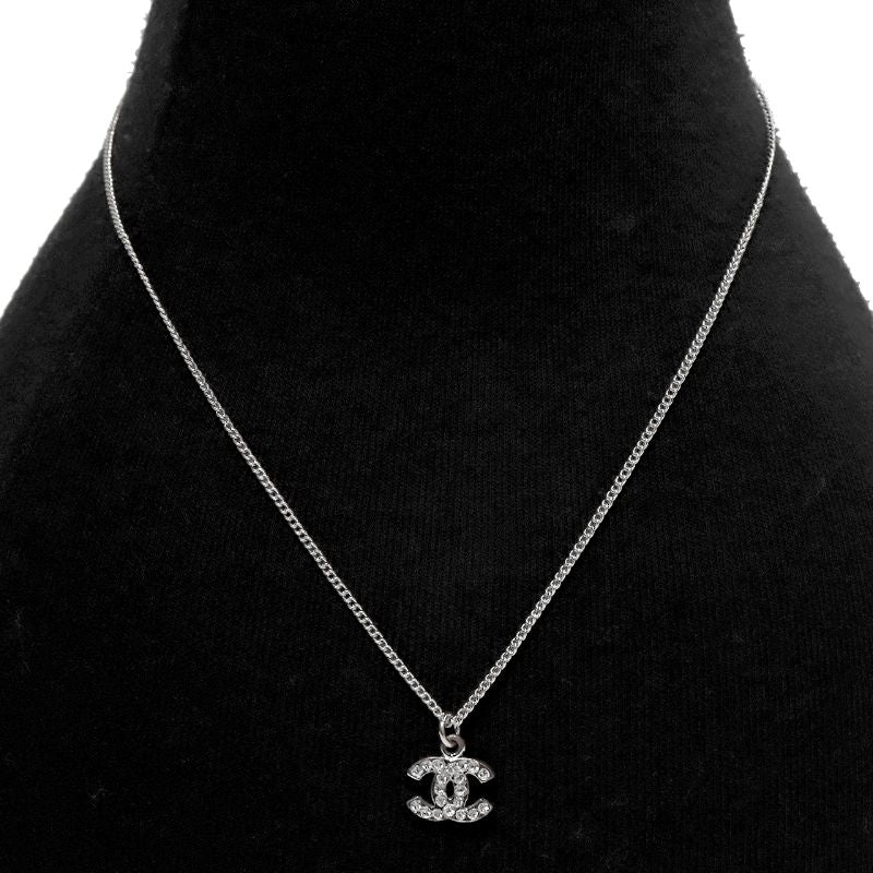 Chanel Cubic CC Silver Necklace