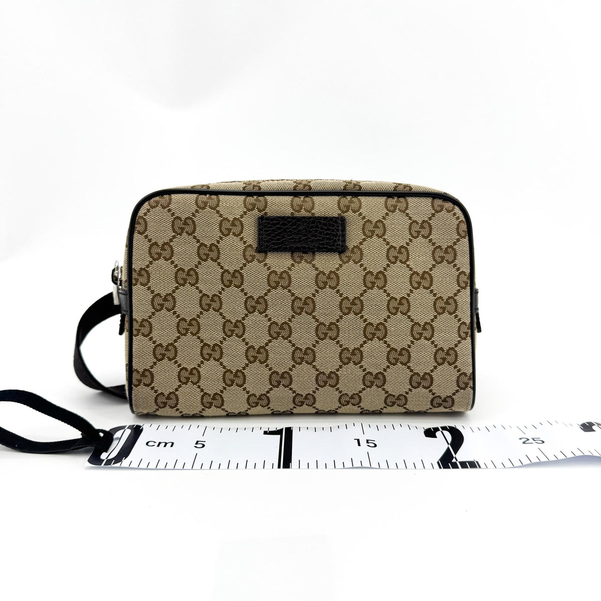 Gucci GG Canvas Crossbody Bag Beige Brown