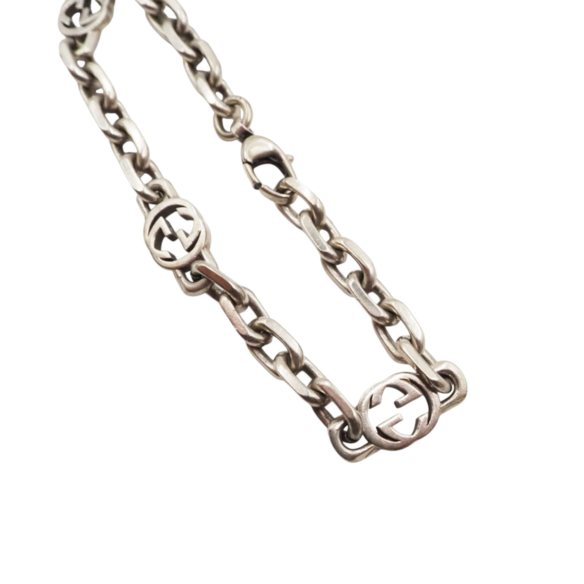 Gucci 620798 Silver Interlocking Bracelet