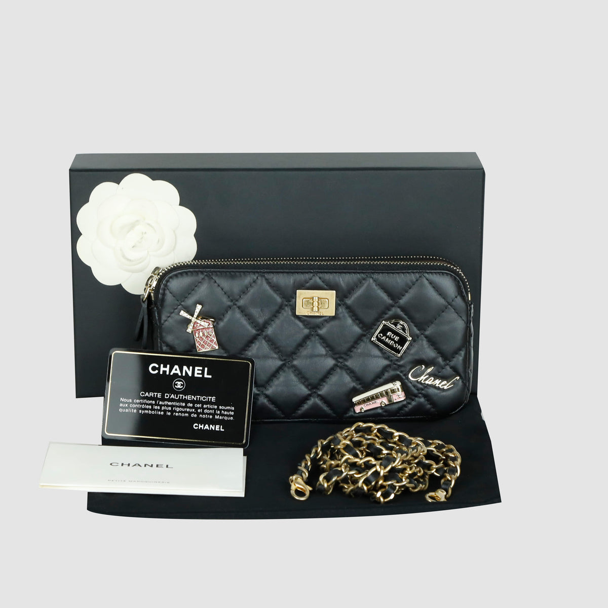 2.55 Double Zipper WOC Crossbody Bag A84214