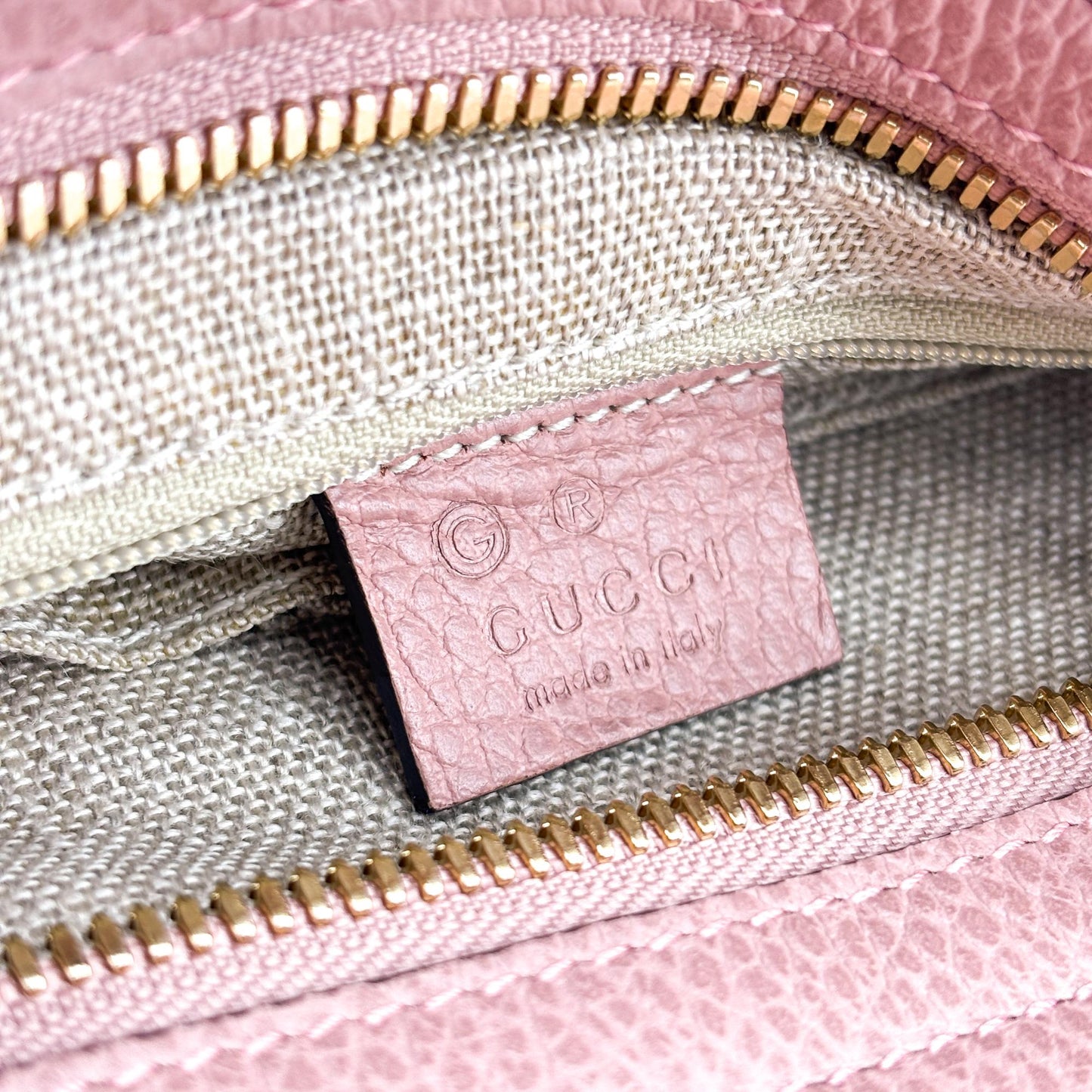 Gucci Bree GG Canvas Small Tote Bag Pink