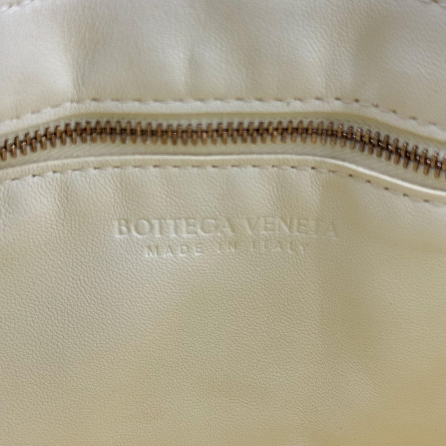 Bottega Veneta padded cassette butter gold hardware