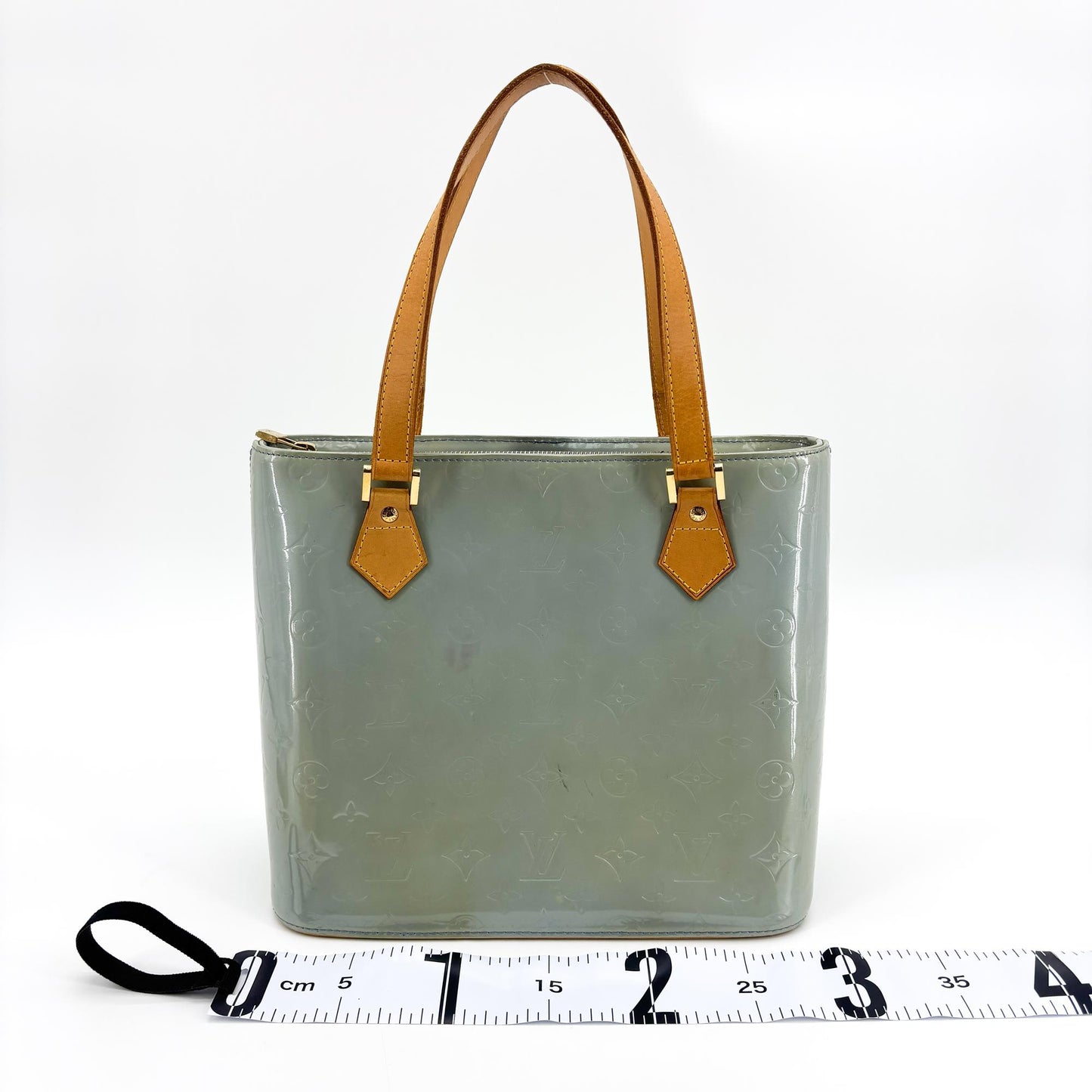 Louis Vuitton Monogram Vernis Houston Tote Bag Grey Blue