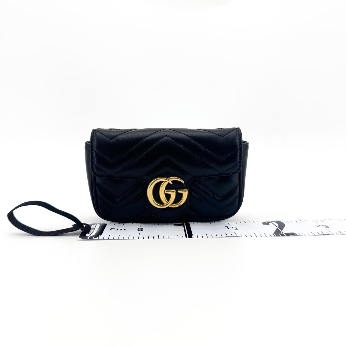 Gucci GG Marmont Matelassé Belt Bag Black