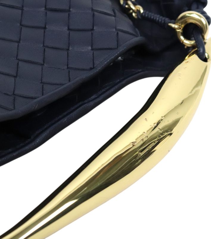 Bottega Veneta Navy Sardine Tote Bag