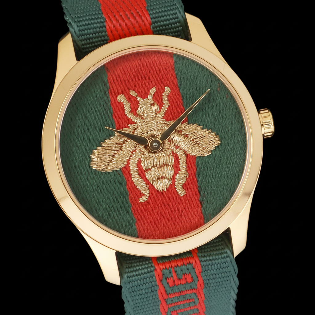 Gucci YA126487 Timeless Quartz NATO Band Watch