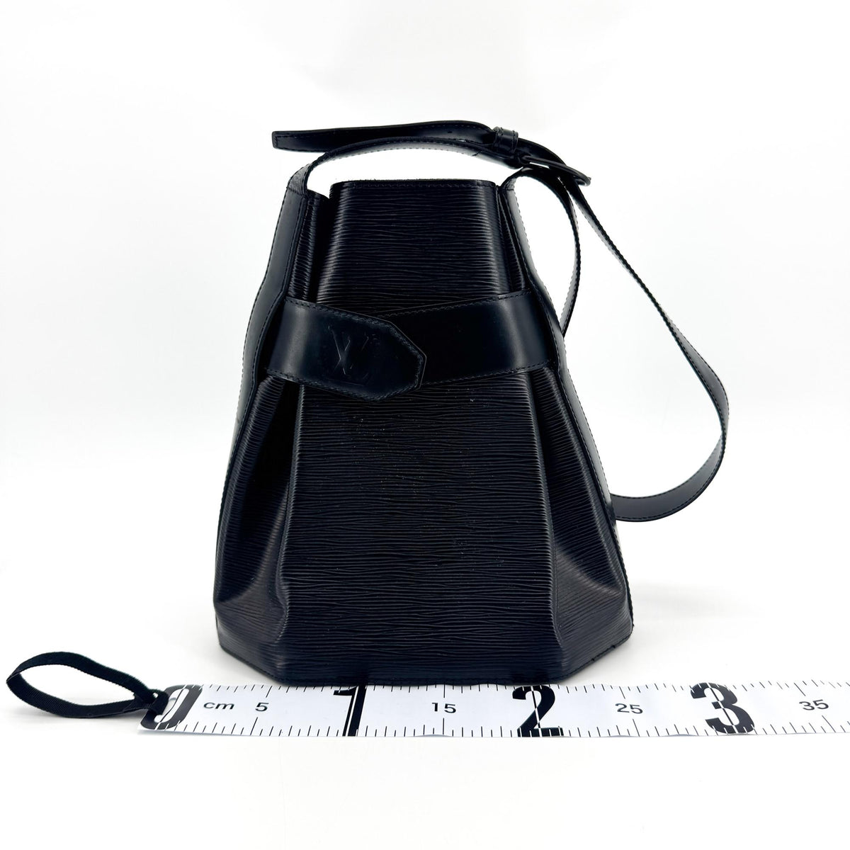 Louis Vuitton Sac des Poles PM Bucket Bag Epi Shoulder Bag Black