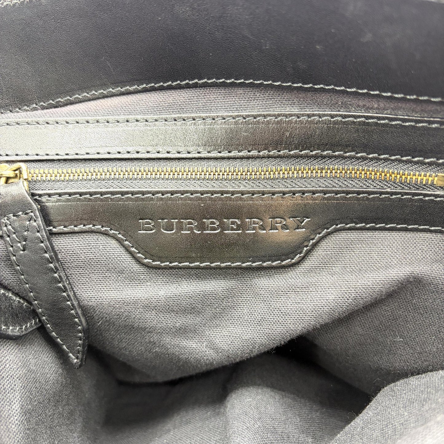 Burberry Medium Haymarket Check Buckle Hobo Bag Beige Black