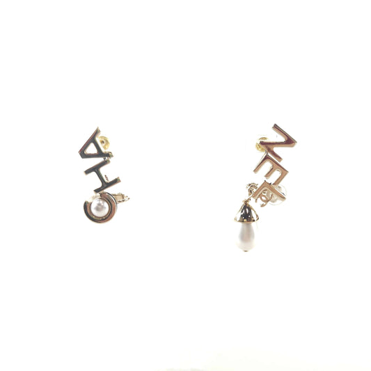 Lettering Logo Earrings