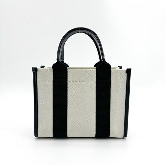 Sac cabas Balenciaga Hardware XS en toile noir naturel
