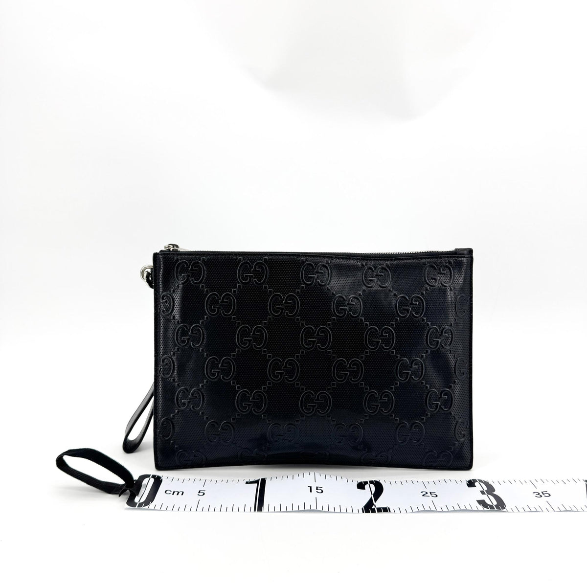 Gucci GG Embossed Clutch Black