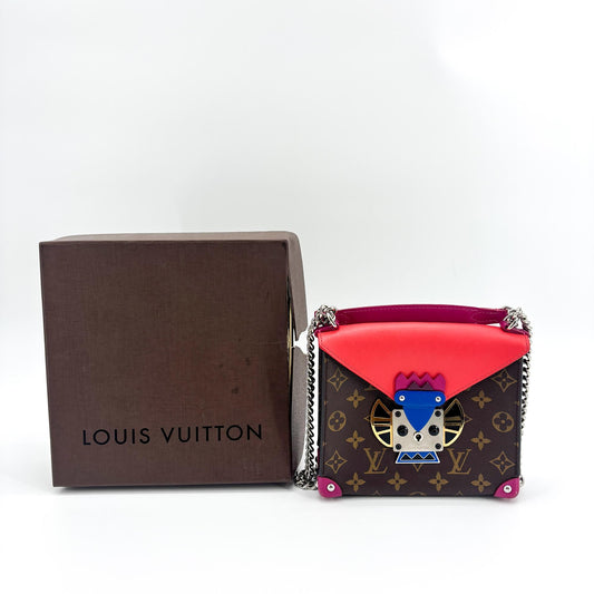 Sac bandoulière Louis Vuitton Monogram Totem Mask Chain PM