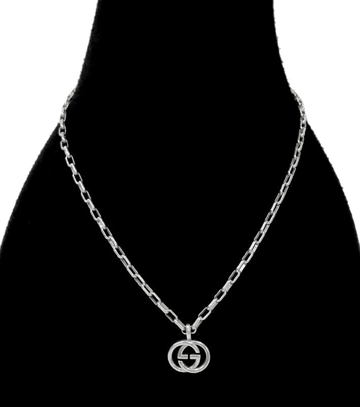 Gucci Interlocking G Silver Necklace