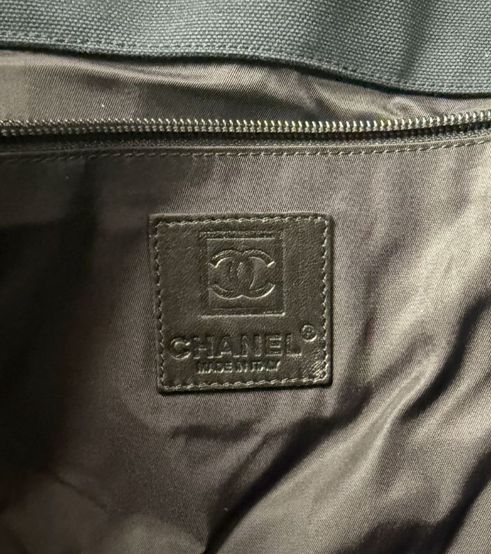 Chanel Black and White PVC Perforated Tote Bag