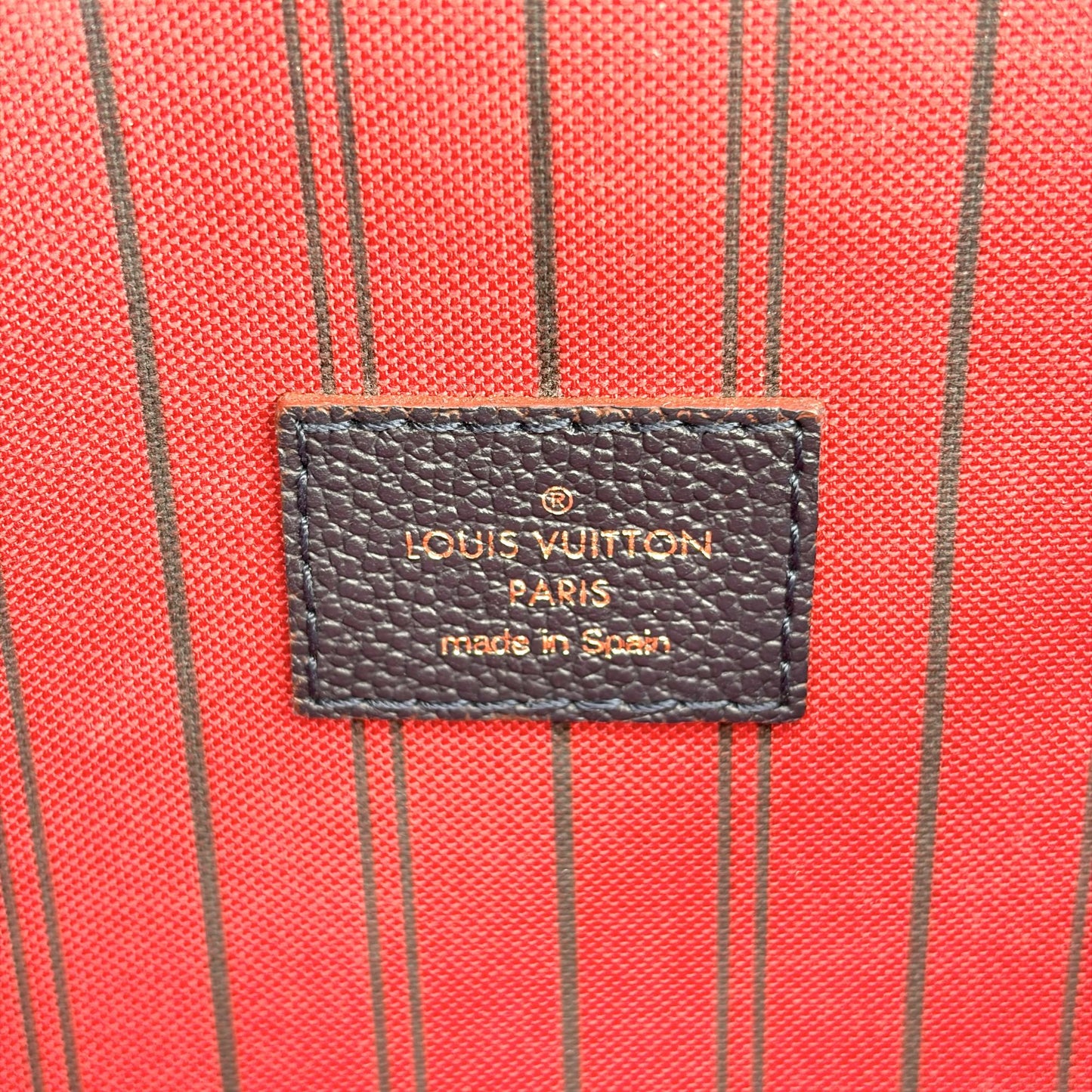 Louis Vuitton Pochette Métis Monogram Empreinte Marine Rouge