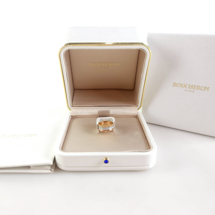 46 Quattro White Edition Diamond Small Ring