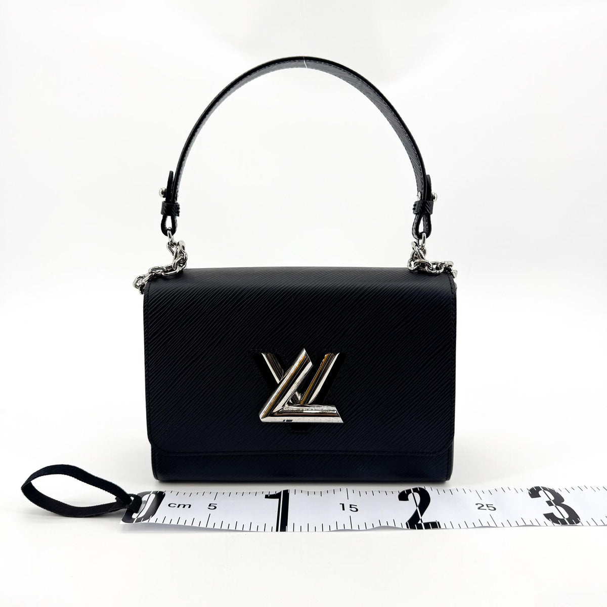 Louis Vuitton Epi Twist One Handle PM Black Silver Hardware