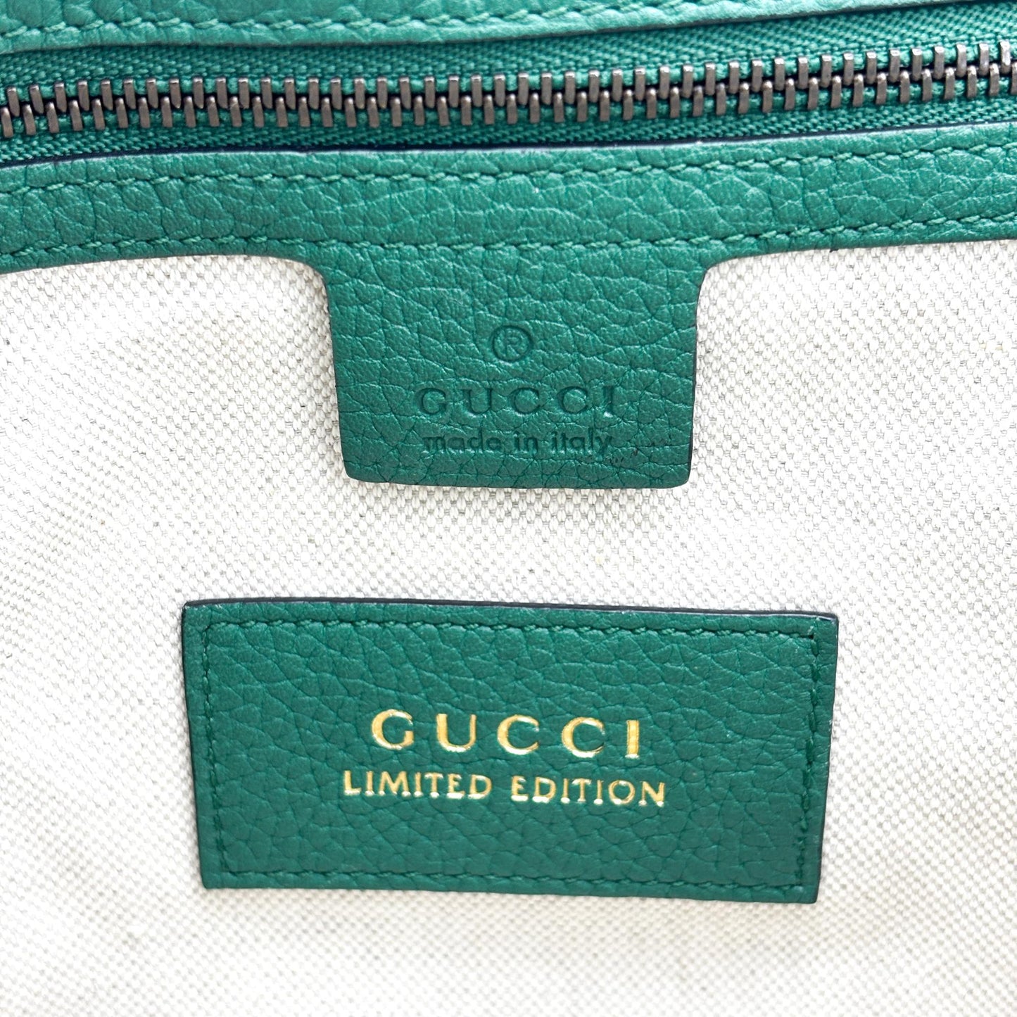 Gucci Double G Medium Top Handle Bag Emerald Green