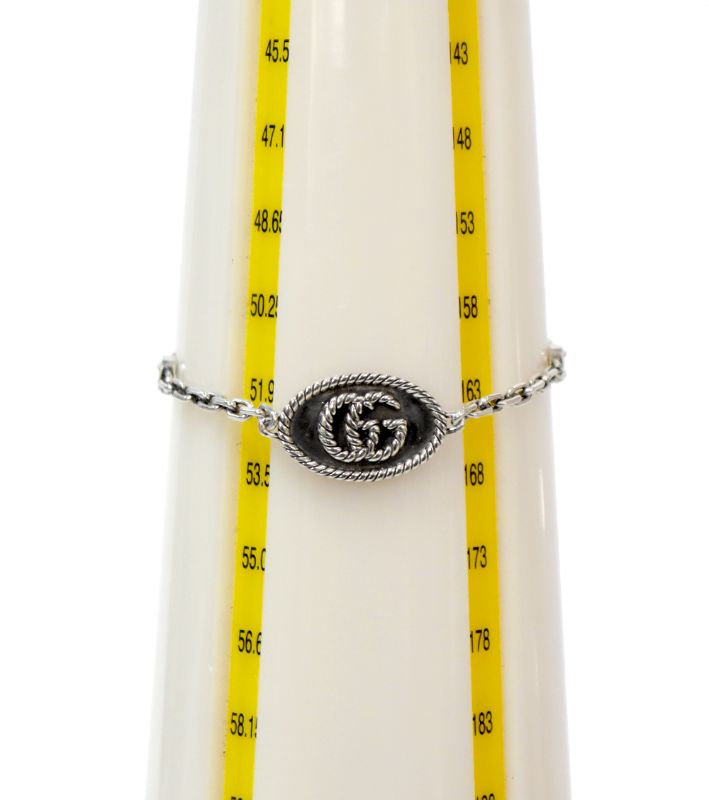 Gucci Round Double G Silver Bracelet