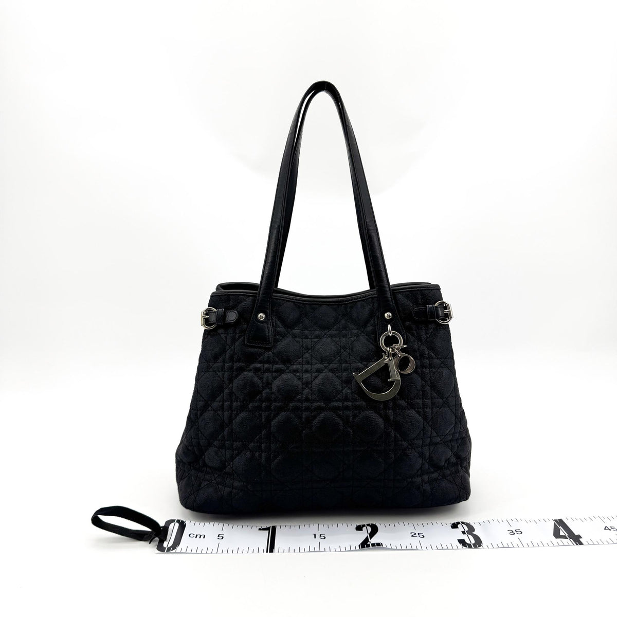 Dior Cannage Canvas Tote Bag Black