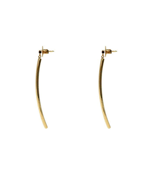 Tiffany & Co 750 18K Gold T-Bar Earrings