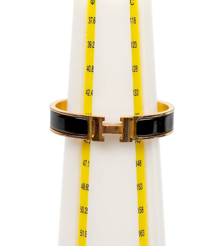 Hermès Black Click-Ash Bracelet