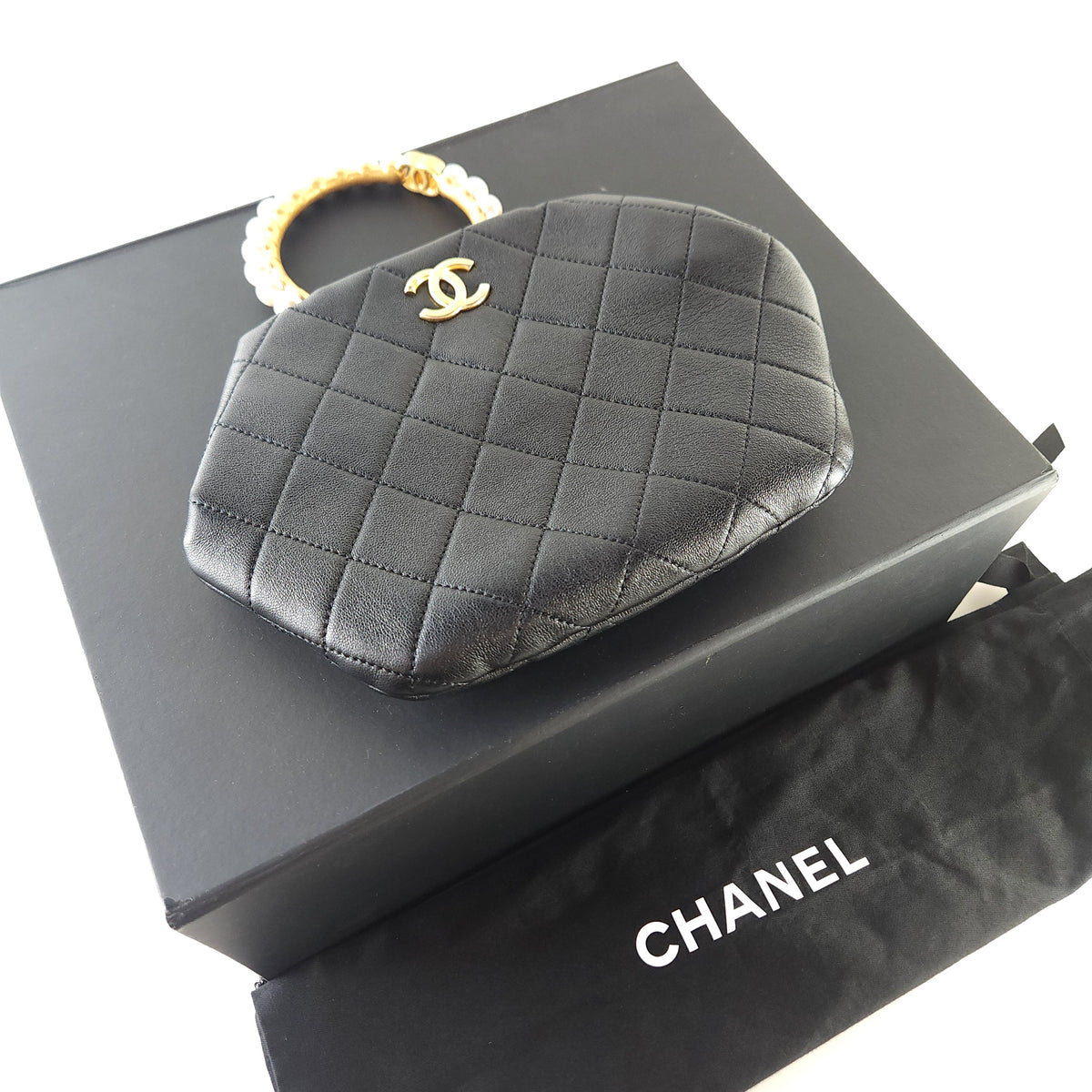 Pearl Handle Pouch Tote Bag AS2609