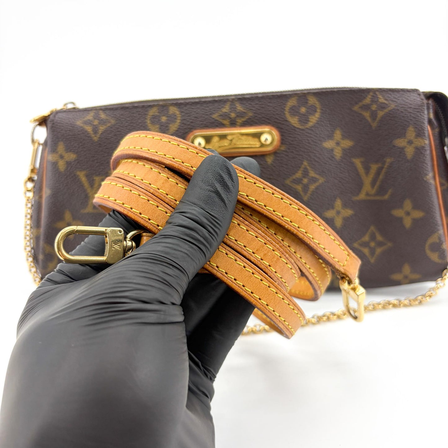 Louis Vuitton Monogram Eva Clutch Brown